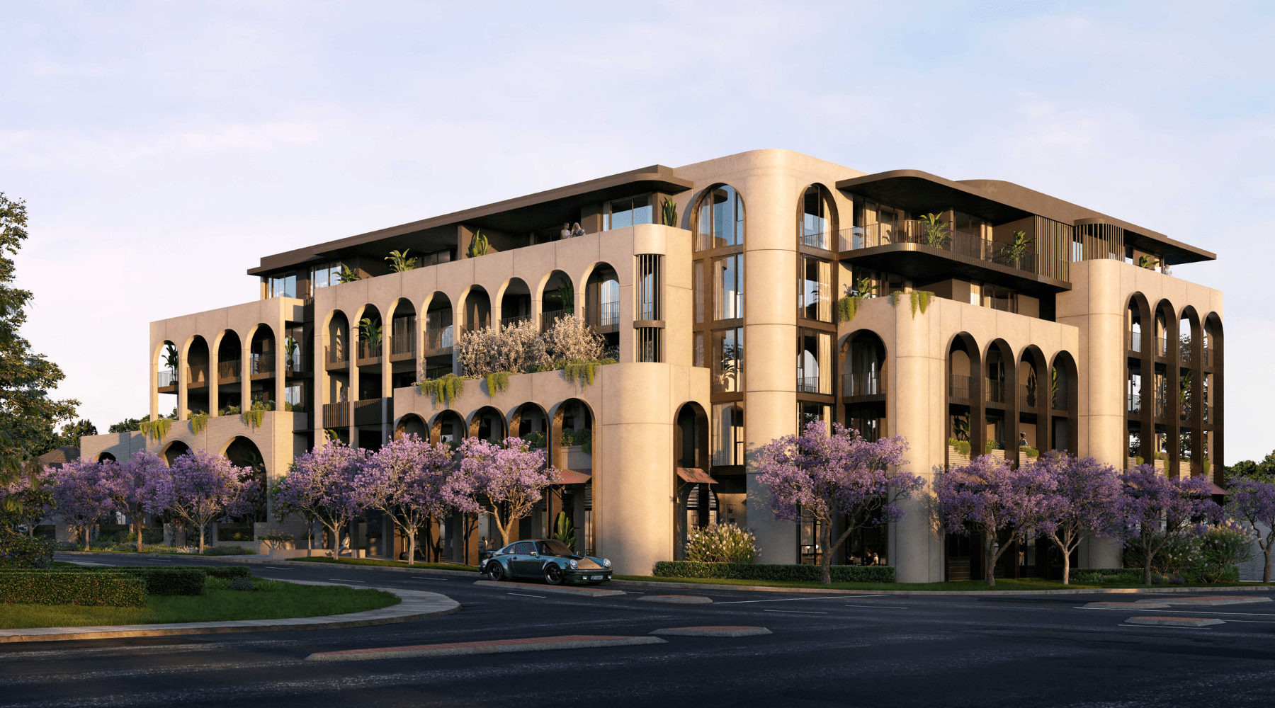 Exterior Render of The Coolbinia Apartments and Commercial Development in Coolbinia