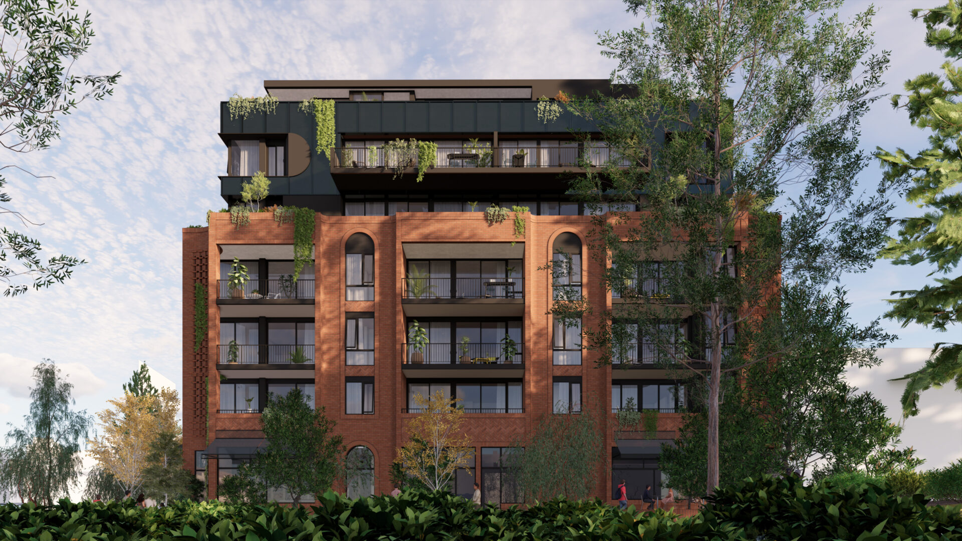 Facade of Lake Street Apartments in Perth