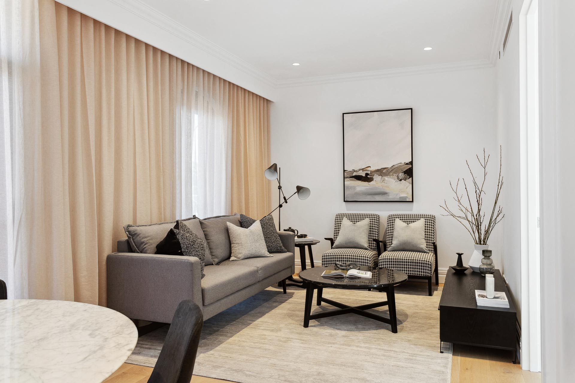 Living spaces at No. 29 Field Street Apartments in Mount Lawley