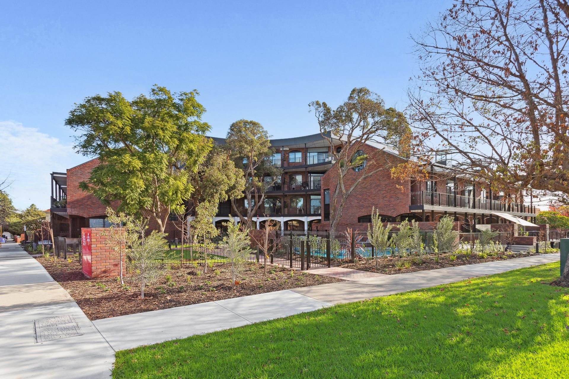 Field Street Mount Lawley Facade, looking towards the pool area