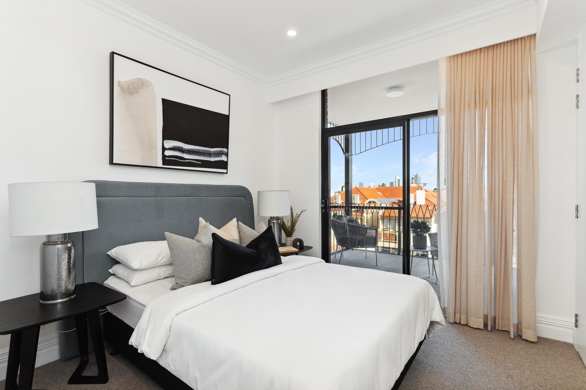 Master Bedroom at No. 29 Field Street Apartments in Mount Lawley
