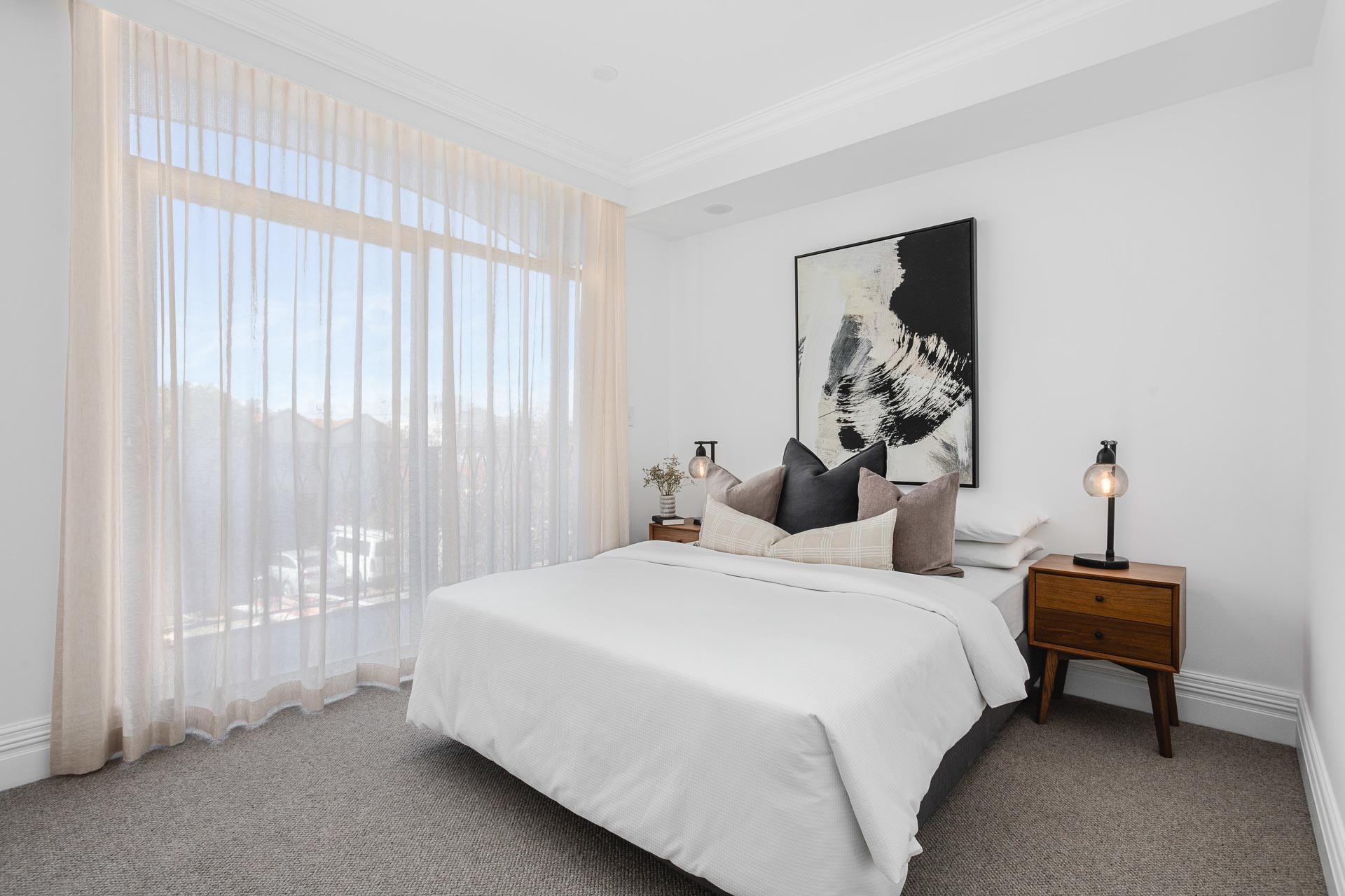 Bedroom at No. 29 Field Street Townhouse in Mount Lawley