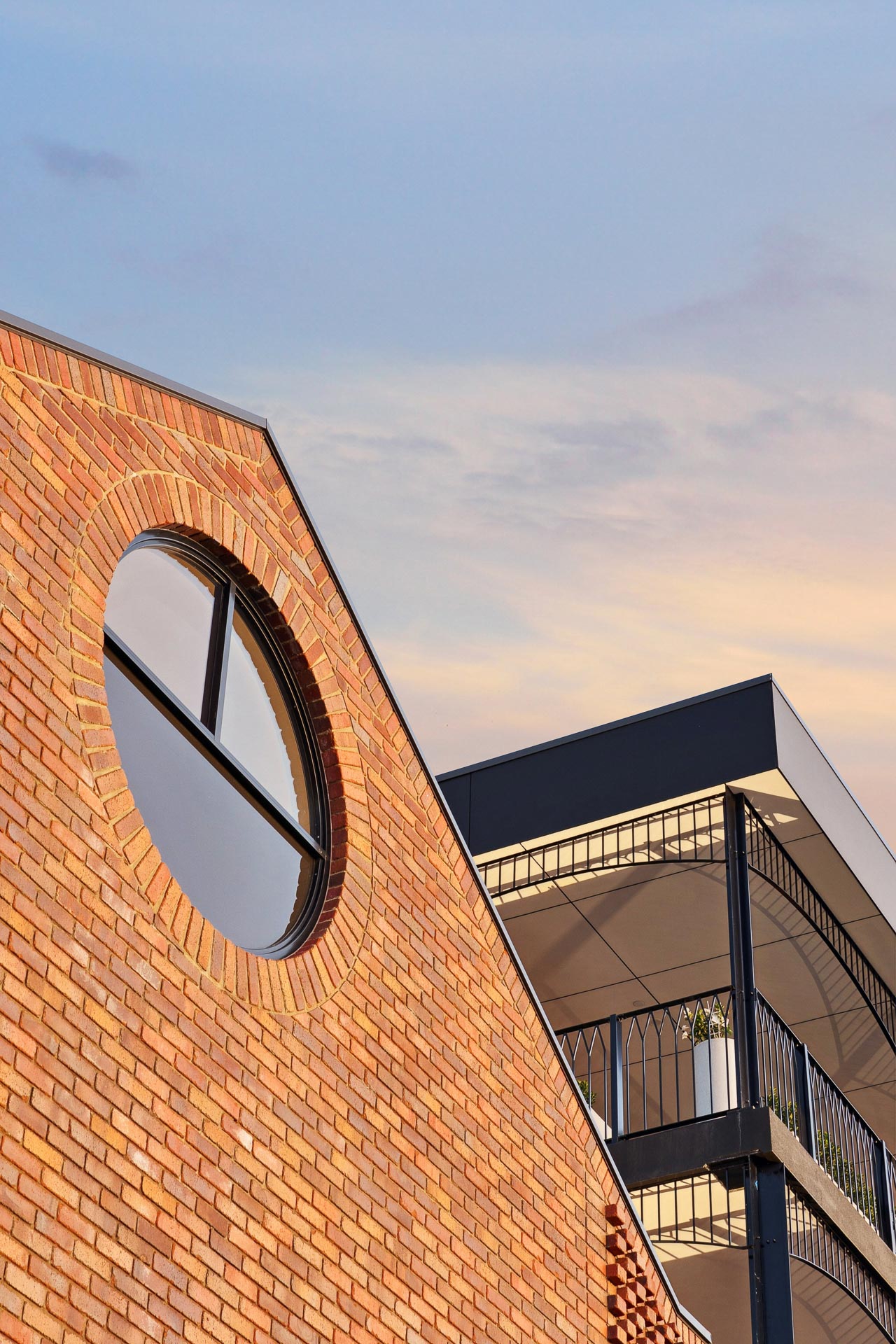 Facade and circular window at No. 29 Field Street in Mount Lawley by Willing Property
