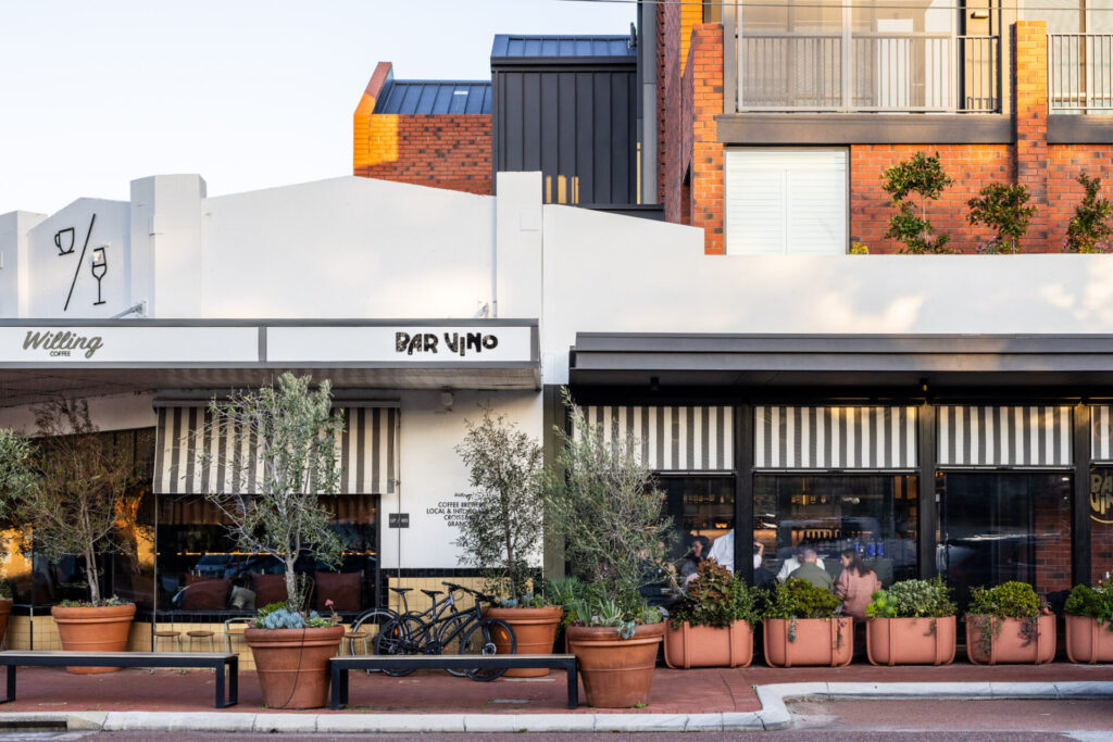 Exterior of Willing Coffee and Bar Vino in Mount Lawley