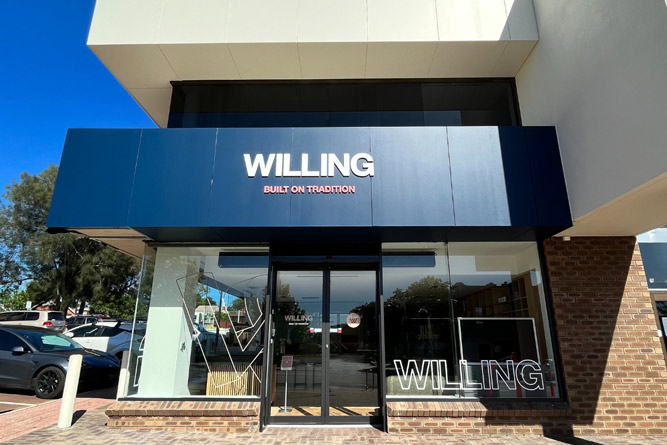 Front View of the Willing Office in Mount Lawley