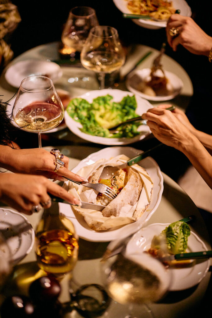 Sharing food at Bar Vino