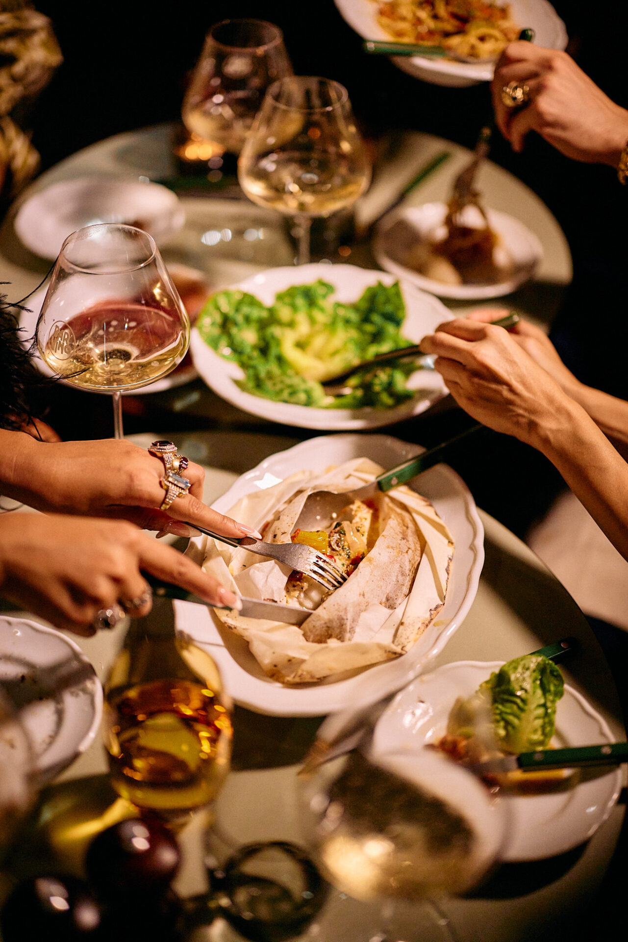 Sharing food at Bar Vino